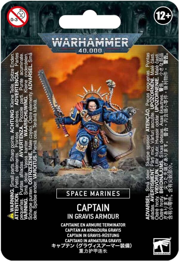 48-70 Warhammer 40k - Space Marine Primaris Captain in Gravis Armour