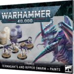 Warhammer 40,000 - Tyranid: Termangants and Ripper Swarm + Paints Set