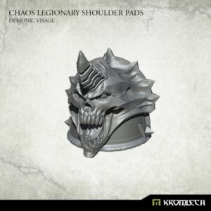 Chaos Legionary Shoulder Pads: Demonic Visage