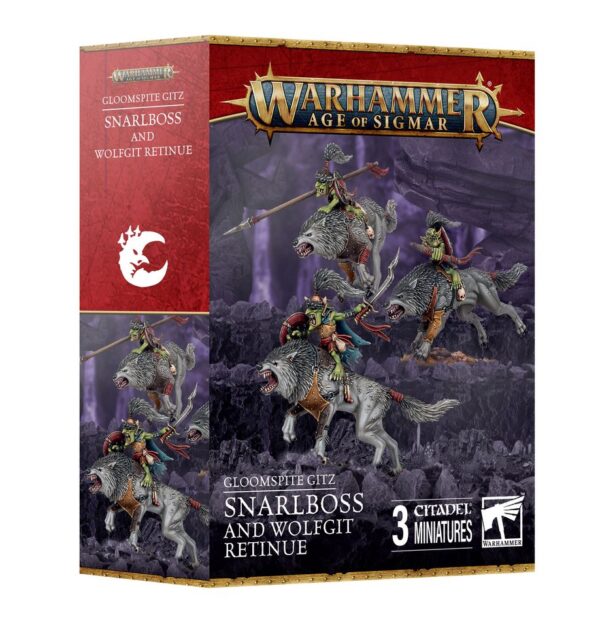 Age Of Sigmar - Gloomspite Gitz: Snarlboss and Wolfgit Retinue