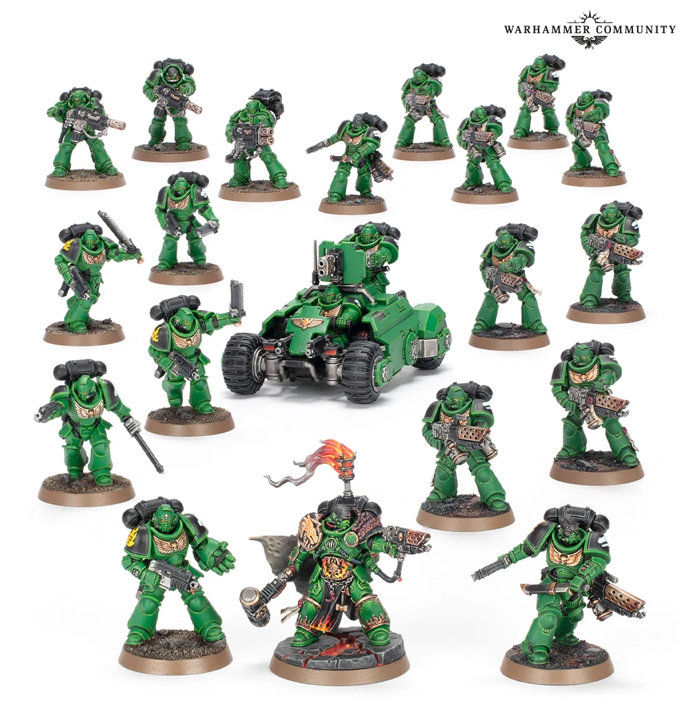 Salamanders category image - Buzz Paints Combat Patrol: Salamanders