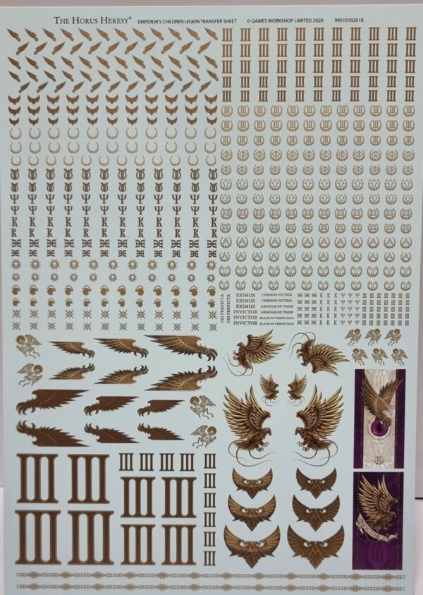 Emperor's Children Legion Transfer Sheet