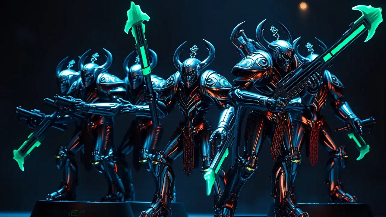 Painting Guide: Necron Immortals with DarkStar Metallic Recipes Featured - Buzz Paints