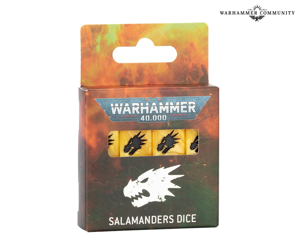 Warhammer 40000 Salamanders Dice - Buzz Paints Warhammer 40,000: Salamanders Dice