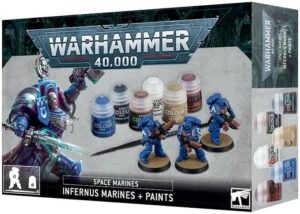 Warhammer 40,000 - Space Marines: Infernus Marines + Paints Set