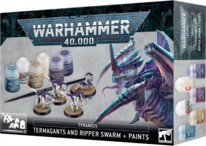 Warhammer 40,000 - Tyranid: Termangants and Ripper Swarm + Paints Set