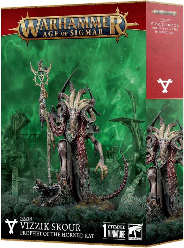 Warhammer Age of Sigmar - Skaven: Vizzik Skour Prophet of The Horned Rat