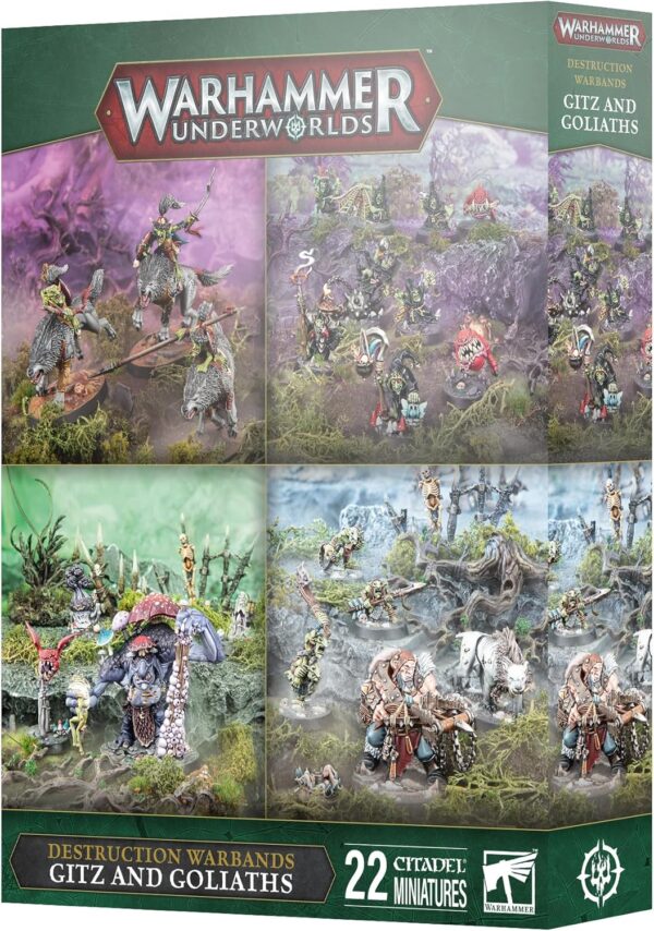 Warhammer Underworlds: Destruction Warbands - Gitz and Goliaths (4 Warband Pack)
