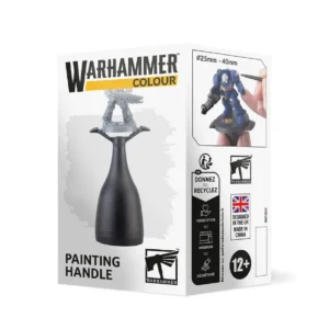 Warhammer Colour painting handle on a product box, ergonomic black handle with a miniature holder for painting models (box shows 'Painting Handle').